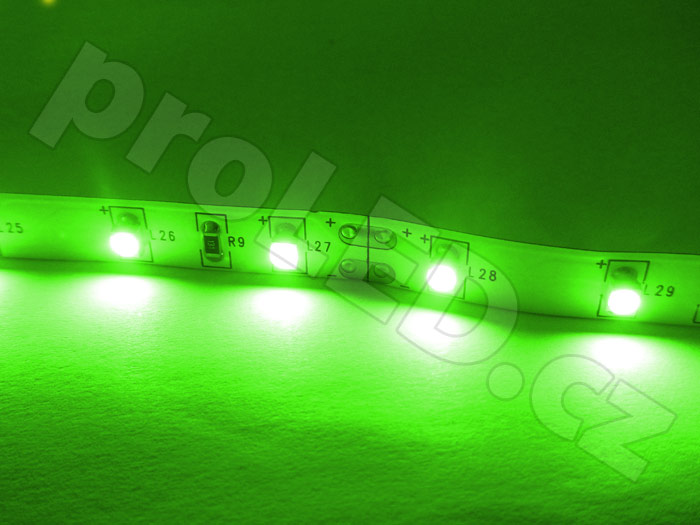 Zelená, 3mm LED